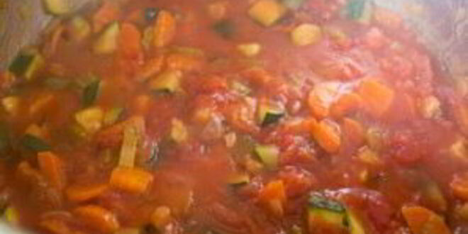 Рецепт овощного супа с красной фасолью