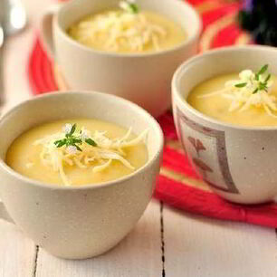 Рецепт Овощного супа с сыром чеддер