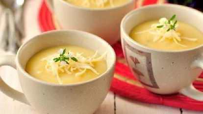 Рецепт Овощного супа с сыром чеддер