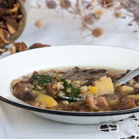 Рецепт Овощного супа с вешенками