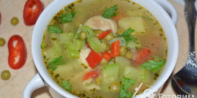 Рецепт овощного супа весеннего