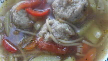 Рецепт Супа с фрикадельками и овощами