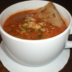 Рецепт Уютного осеннего супчика из запеченных овощей