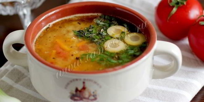 Рецепт постного супа из чечевицы