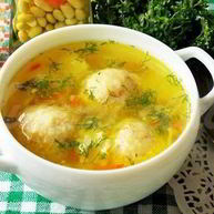 Рецепт Простого супа с сырными шариками