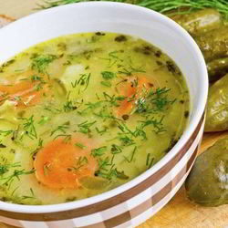 Рецепт Постного рассольника с перловкой