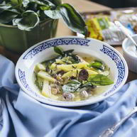 Рецепт Рассольника из куриных потрошков