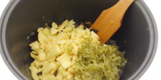 Рецепт рассольника с грибами и овсянкой в мультиварке