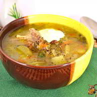 Рецепт Рассольника с курицей и пшеном в мультиварке