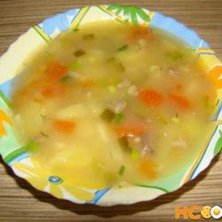 Рецепт Рассольника с мясом