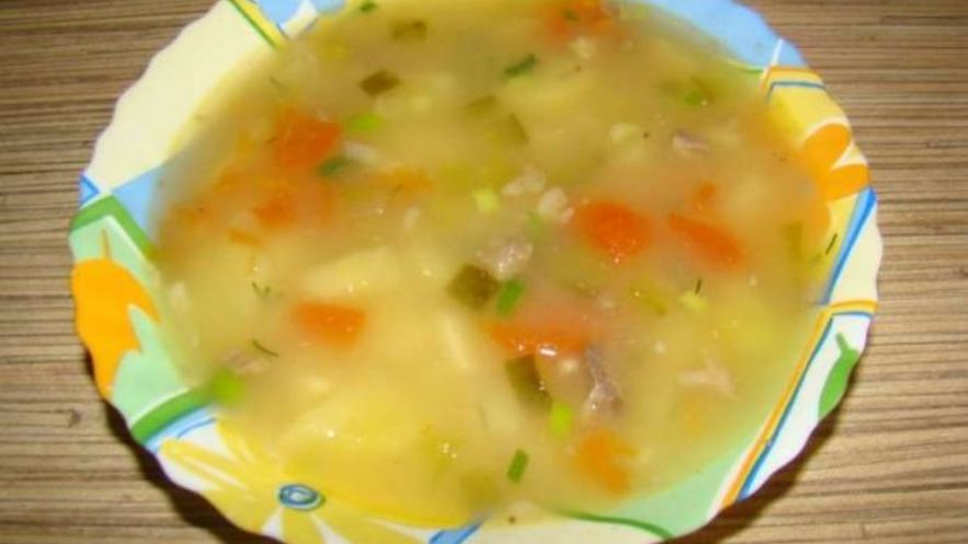 Рецепт рассольника с мясом