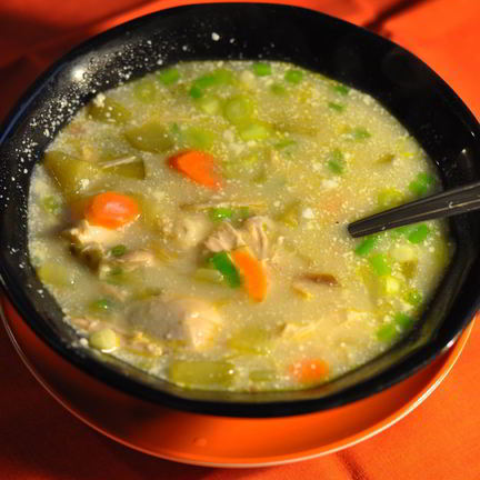 Рецепт Рассольника с перловкой и курицей