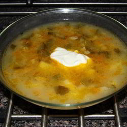 Рецепт Рассольника с перловкой и почками