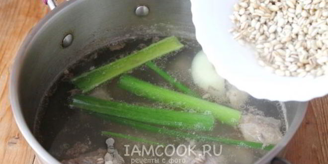 Рецепт рассольника с перловкой и солеными огурцами с говядиной