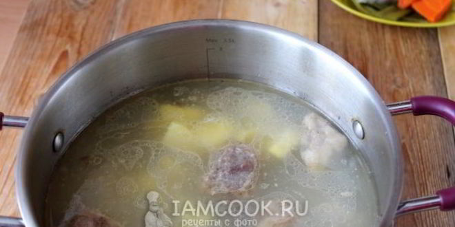 Рецепт рассольника с перловкой и солеными огурцами с говядиной