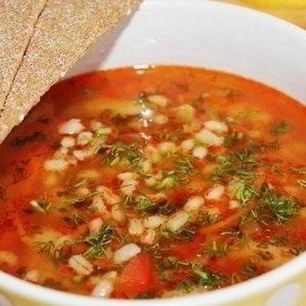 Рецепт Рассольника с перловой крупой без мяса