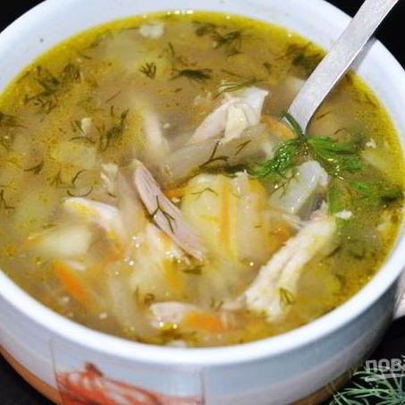 Рецепт Рассольника с рисом и огурцами