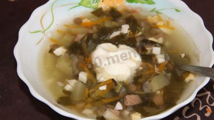 Рецепт Щавелевого супа с чечевицей