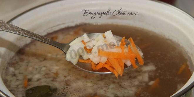 Рецепт щавелевого супа с чечевицей