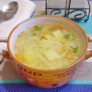 Рецепт Диетических щей из свежей капусты