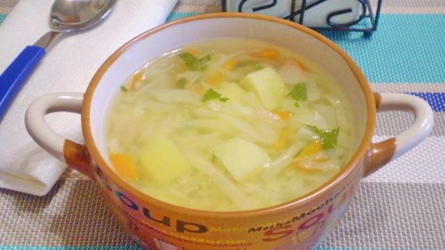 Рецепт диетических щей из свежей капусты