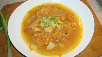 Рецепт Кислых деревенских щей