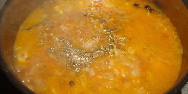 Рецепт кислых деревенских щей