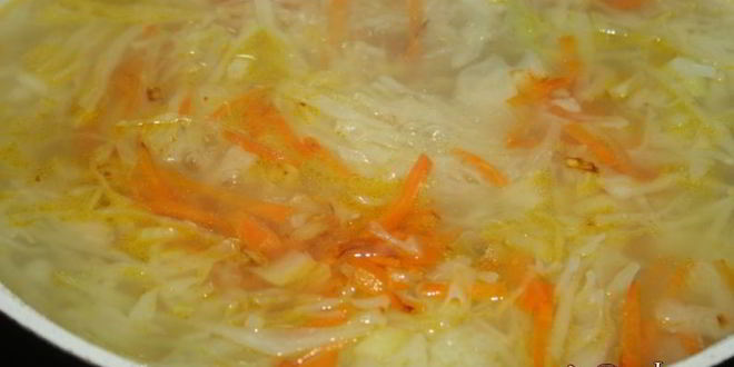 Рецепт простых щей со свининой и свежей капустой