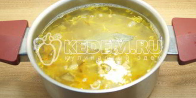 Рецепт щей грибных с перловкой