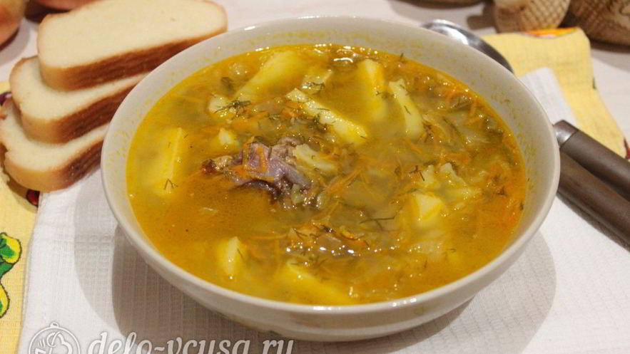 Рецепт щей из кислой капусты с курицей