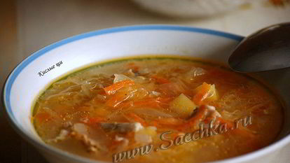 Рецепт Щей из квашеной капусты томленые