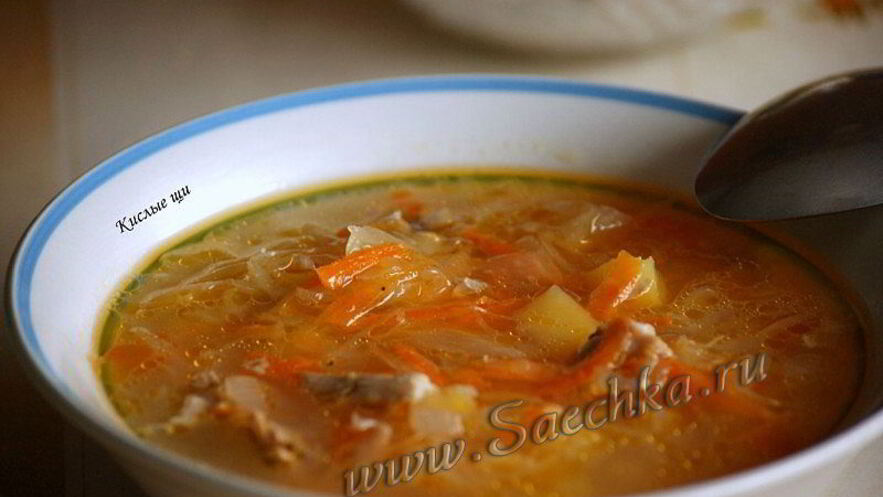 Рецепт щей из квашеной капусты томленые