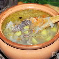 Рецепт Щей из квашеной капусты в духовке