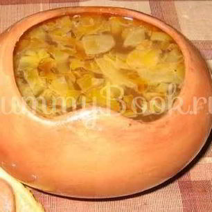 Рецепт Щей из свежей капусты в духовке