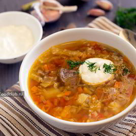 Рецепт Щей из свежей капусты