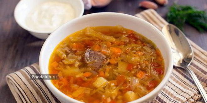 Рецепт щей из свежей капусты