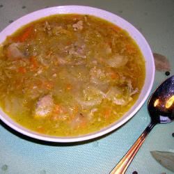 Рецепт Щей на свиных ребрышках