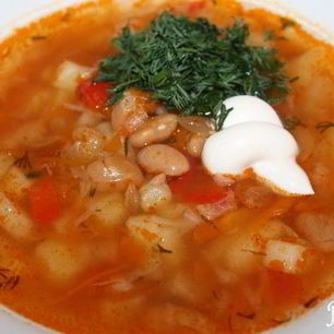 Рецепт Щей с консервированной фасолью