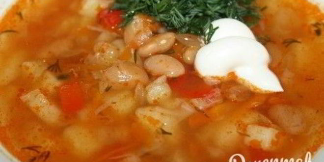 Рецепт щей с консервированной фасолью
