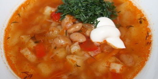Рецепт щей с консервированной фасолью