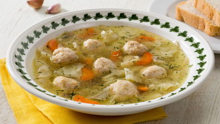 Рецепт щей с куриными фрикадельками