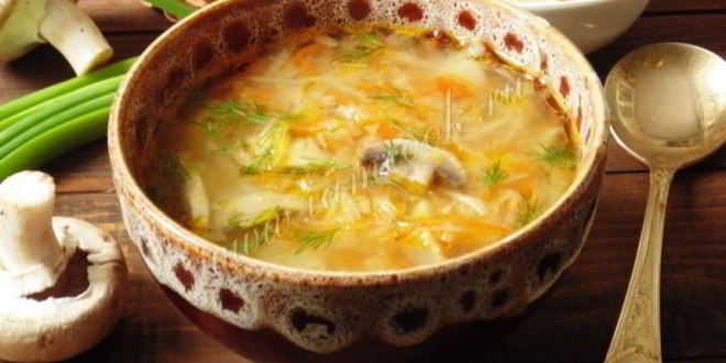 Рецепт щей с квашеной капустой и грибами