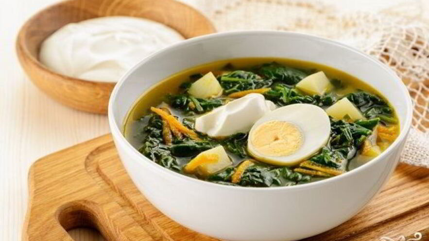 Рецепт щей со шпинатом