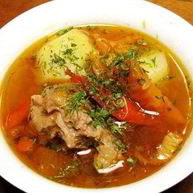 Рецепт Шурпы из говядины в казане