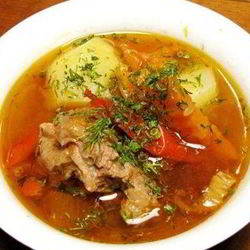 Рецепт Шурпы из говядины в казане