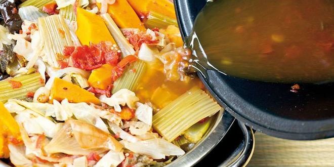 Рецепт овощной солянки с грибами