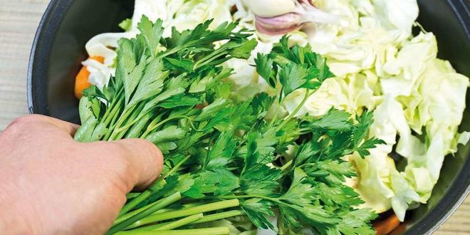 Рецепт овощной солянки с грибами