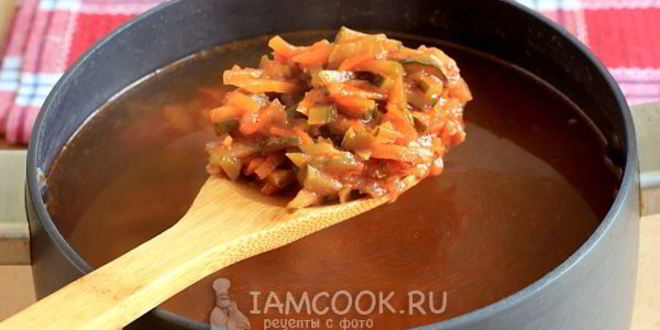 Рецепт постной солянки с грибами