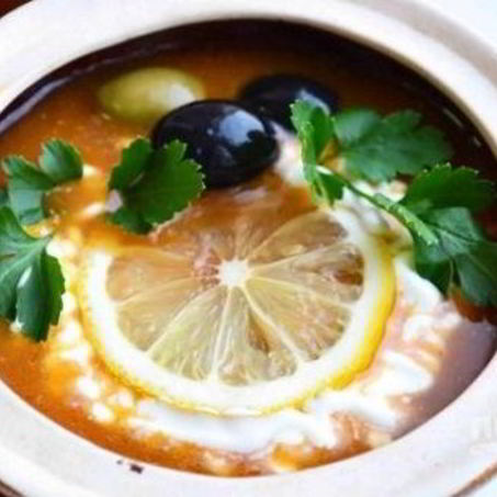 Рецепт Сборной рыбной солянки