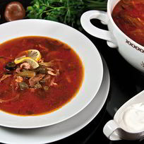 Солянка мясная на сковороде